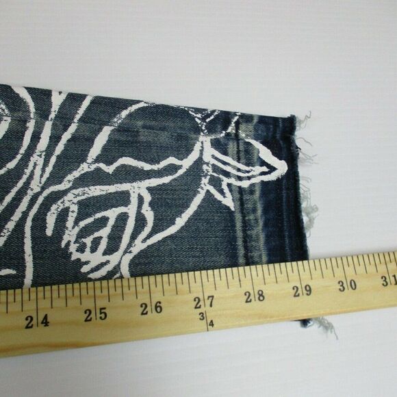 Fidelity Denim Jeans Sola Rebel Floral Mid Rise Ankle Dry Clean Women’s Size 27 - Picture 10 of 11